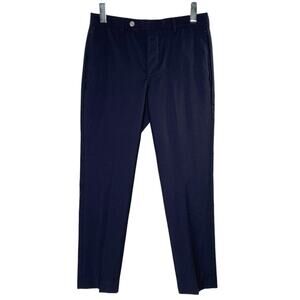 Officine Generale FR40 US8 Womens Navy Tailored Tapered Pants 100% Wool